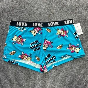 💝 Mentally Exhausted “Need Coffee Now” Pajama Shorts (1711)